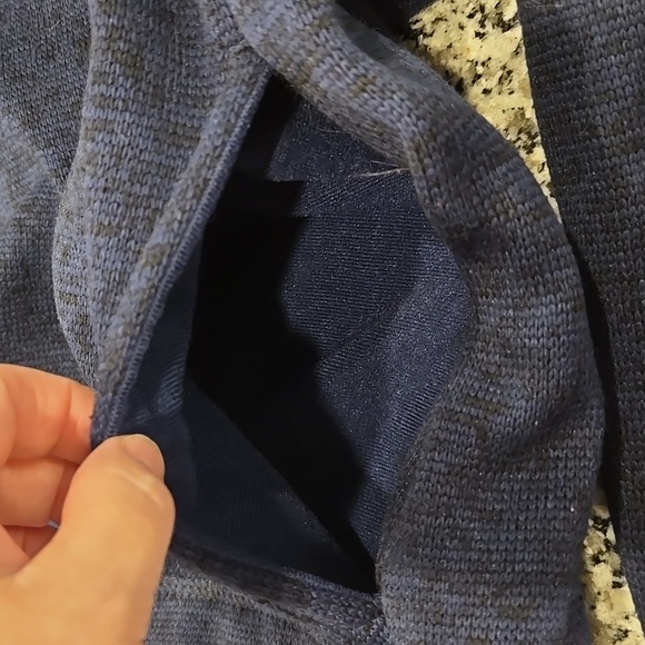 DUCKS UNLIMITED FLEECE 1/4 ZIP SHERPA COLLAR PULLOVER. BLUE. SIZE X-LARGE. - Picture 8 of 11